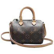 Load image into Gallery viewer, Louis Vuitton Speedy Nano Monogram Canvas Satchel Bag Brown
