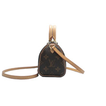 Load image into Gallery viewer, Louis Vuitton Speedy Nano Monogram Canvas Satchel Bag Brown
