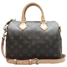 Load image into Gallery viewer, Louis Vuitton Speedy 25 Monogram Canvas Satchel Bag Brown
