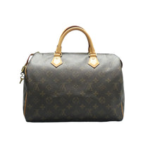 Load image into Gallery viewer, Louis Vuitton Speedy 30 Monogram Canvas Tote Bag Brown
