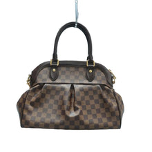 Load image into Gallery viewer, LOUIS VUITTON Trevi Damier Ebene Canvas Satchel Bag Brown
