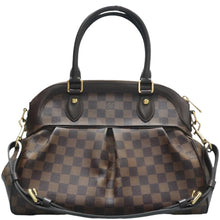 Load image into Gallery viewer, LOUIS VUITTON Trevi Damier Ebene Canvas Satchel Bag Brown
