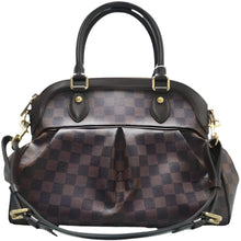 Load image into Gallery viewer, LOUIS VUITTON Trevi Damier Ebene Canvas Satchel Bag Brown
