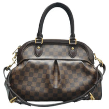 Load image into Gallery viewer, LOUIS VUITTON Trevi Damier Ebene Canvas Satchel Bag Brown
