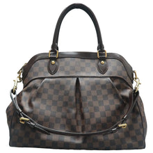 Load image into Gallery viewer, LOUIS VUITTON Trevi Damier Ebene Canvas Satchel Bag Brown
