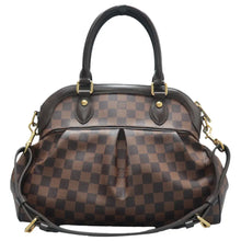 Load image into Gallery viewer, Louis Vuitton Trevi Damier Ebene Canvas Satchel Bag Brown
