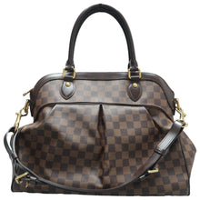 Load image into Gallery viewer, LOUIS VUITTON Trevi Damier Ebene Canvas Satchel Bag Brown

