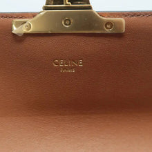 Load image into Gallery viewer, CELINE Triomphe Leather Shoulder Bag Brown
