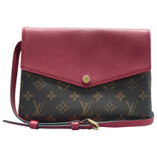 Load image into Gallery viewer, Louis Vuitton Twice Pochette Monogram Shoulder Bag Brown
