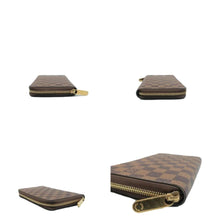 Load image into Gallery viewer, LOUIS VUITTON Damier Ebene Canvas Zippy Wallet Brown
