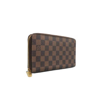 Load image into Gallery viewer, LOUIS VUITTON Zippy Damier Ebene Canvas Wallet Brown
