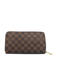 Load image into Gallery viewer, LOUIS VUITTON Damier Ebene Canvas Zippy Wallet Brown
