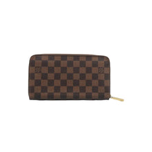 Load image into Gallery viewer, LOUIS VUITTON Zippy Damier Ebene Canvas Wallet Brown
