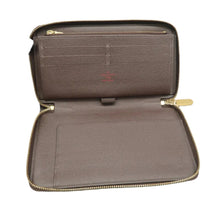 Load image into Gallery viewer, LOUIS VUITTON Zippy Damier Ebene Canvas Wallet Brown
