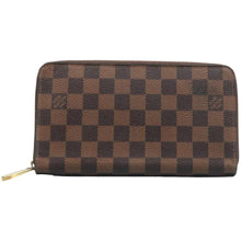 Load image into Gallery viewer, LOUIS VUITTON Zippy Damier Ebene Canvas Wallet Brown
