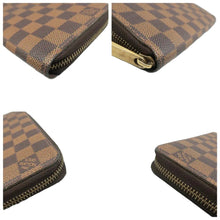 Load image into Gallery viewer, LOUIS VUITTON Zippy Damier Ebene Canvas Wallet Brown
