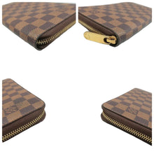 Load image into Gallery viewer, LOUIS VUITTON Zippy Damier Ebene Canvas Wallet Brown
