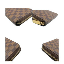 Load image into Gallery viewer, LOUIS VUITTON Damier Ebene Canvas Zippy Wallet Brown
