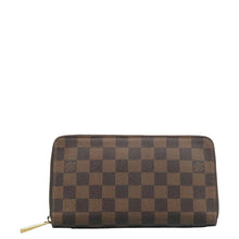 Load image into Gallery viewer, LOUIS VUITTON Damier Ebene Canvas Zippy Wallet Brown
