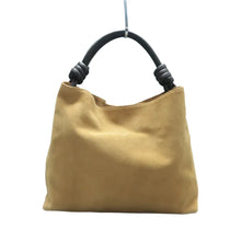 Load image into Gallery viewer, Loewe Flamenco Suede Shoulder Bag  Brown
