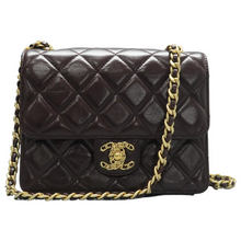 Load image into Gallery viewer, Chanel Leather Shoulder Bag Burgundy
