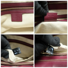 Load image into Gallery viewer, GUCCI Mayfair Leather Tote Bag Burgundy
