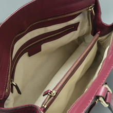 Load image into Gallery viewer, GUCCI Mayfair Leather Tote Bag Burgundy
