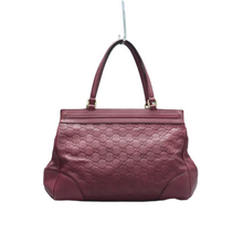 Load image into Gallery viewer, GUCCI Mayfair Leather Tote Bag Burgundy
