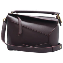 Load image into Gallery viewer, Loewe Puzzle  Leather Satchel Bag Burgundy
