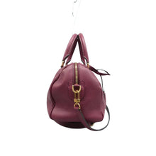 Load image into Gallery viewer, LOUIS VUITTON Speedy 25 Monogram Empreinte leather Satchel Bag Burgundy
