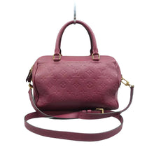 Load image into Gallery viewer, LOUIS VUITTON Speedy 25 Monogram Empreinte leather Satchel Bag Burgundy
