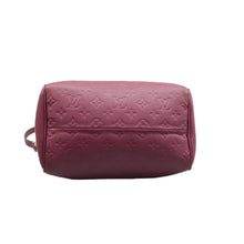 Load image into Gallery viewer, LOUIS VUITTON Speedy 25 Monogram Empreinte leather Satchel Bag Burgundy
