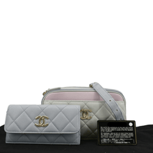 Load image into Gallery viewer, CHANEL CC Double Zip Quilted Leather front side
