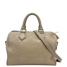 Load image into Gallery viewer, LOUIS VUITTON Speedy 25 Bandouliere Monogram Empreinte Shoulder Bag Beige
