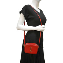 Load image into Gallery viewer, YVES SAINT LAURENT Leather Crossbody Camera Bag Red
