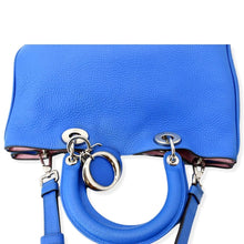 Load image into Gallery viewer, CHRISTIAN DIOR Diorissimo Leather Medium Tote Bag Blue
