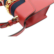 Load image into Gallery viewer, GUCCI Sylvie Mini Leather Top Handle Crossbody Bag Hibiscus Red 470270
