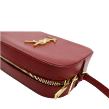 Load image into Gallery viewer, YVES SAINT LAURENT Leather Crossbody Camera Bag Red
