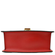 Load image into Gallery viewer, GUCCI Sylvie Mini Leather Top Handle Crossbody Bag Hibiscus Red 470270
