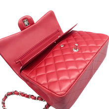 Load image into Gallery viewer, CHANEL Jumbo Classic Double Flap Quilted Leather Shoulder Bag Red
