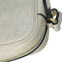 Load image into Gallery viewer, GUCCI GG Star Leather Crossbody Bag Off White 675776
