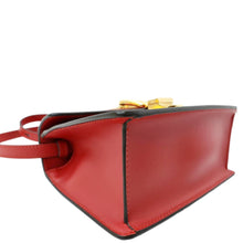 Load image into Gallery viewer, GUCCI Sylvie Mini Leather Top Handle Crossbody Bag Hibiscus Red 470270
