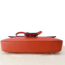 Load image into Gallery viewer, FENDI Monster Eye Baguette Calfskin Leather Crossbody Bag Orange
