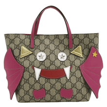 Load image into Gallery viewer, GUCCI Kids Bat  Canvas Tote Bag Pink 525522
