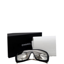 Load image into Gallery viewer, CHANEL Shield Acetate Sunglasses Metallic Lens
