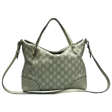 Load image into Gallery viewer, Gucci Bree Leather Satchel Bag Green
