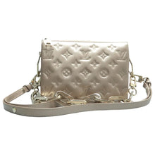 Load image into Gallery viewer, Louis Vuitton  Coussin BB Monogram Embossed Leather Shoulder Bag Gold
