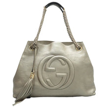 Load image into Gallery viewer, Gucci Soho Leather Shoulder Bag Gold
