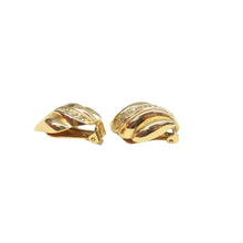 Load image into Gallery viewer, DIOR Crystal Clip-On Earrings Gold
