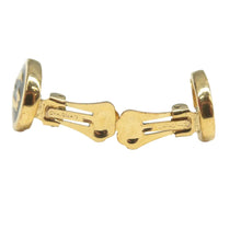 Load image into Gallery viewer, DIOR Pendientes Metal Clip-On Earrings Gold&amp;Black
